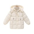 thumbnail image 2 of KAUOD Boys Girls Snap Button Hooded Puffer Coats Winter Warm Zipper Pockets Windproof Outwear Down Jackets for Kids Toddler, 2 of 9