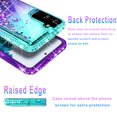 thumbnail image 2 of Starshop Case for Samsung Galaxy S22, Liquid Glitter Quicksand Bling Diamond -Teal/Purple, 2 of 6