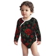 thumbnail image 2 of Xecao Roses Print Baby unisex-baby Cotton Long-sleeve Bodysuits-18 Months, 2 of 6