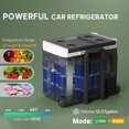 thumbnail image 2 of CoSoTower 12 Volt Car Fridge Refrigerator, 42 Quart (40L) Portable Electric Cooler, 12V/24V DC & 100-240V AC, -4℉-68℉, 2 of 6