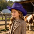 thumbnail image 2 of Cowboy Hat For Kids Birthday Party For Kids Elegant Theme Party Headwear Photography Hat For Kids 4-10 Years, 2 of 9