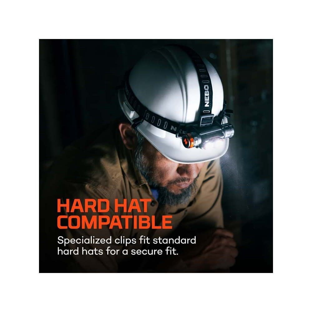 Nebo 3000 Lumens Rechargeable Battery-Powered Headlamp And Work Light