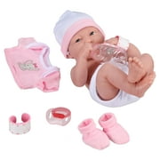 My Sweet Love Baby's First Day Pink Play Set, 10 Pieces, Featuring Realistic 14" Washable La Newborn Doll, Perfect for Children 2+