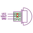 thumbnail image 3 of Ndcxsfigh Módulo Sensor humano infrarrojo piroeléctrico DC 2 7-12V AM312 IR, 3 of 9