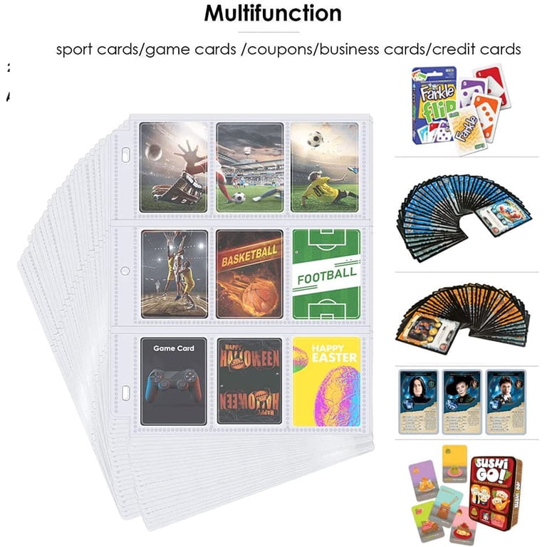 JoyX 288 Pockets Trading Card Storage Album Pages Card Collector