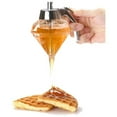 thumbnail image 4 of Binwennn Click And Carry 7oz Syrup Dispenser Durable Glass Dilute Syrup Pot With Silicone Bottom Acrylic Base For Olive Oil Syrup Distribution Syrup Dispenser, 4 of 8