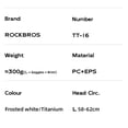 thumbnail image 6 of ROCKBROS Cycling Helmet with Removable Goggles & Sun Visor Bike Safety Helmet, 6 of 12