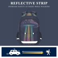 thumbnail image 5 of FORMRS Unisex School Backpack 17" Student Travel Bag with Laptop Compartment, Purple UFO, 5 of 7