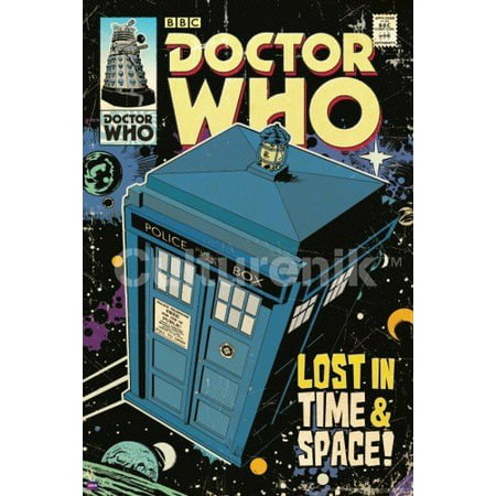 Doctor Who TARDIS Comic Book Cover Art Sci Fi British TV Television Show Poster Print 24x36 ..., By Culturenik Ship from (Best Sci Fi Tv Shows Of All Time)