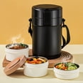thumbnail image 2 of TIMIFIS Lunch Jar Stainless Steel Vacuum Lunch Box Insulated Pot Can Be Filled with Water Insulated Barrel Portable Lunch Box Meal Prep Containers Kitchen Gadgets, 2 of 2