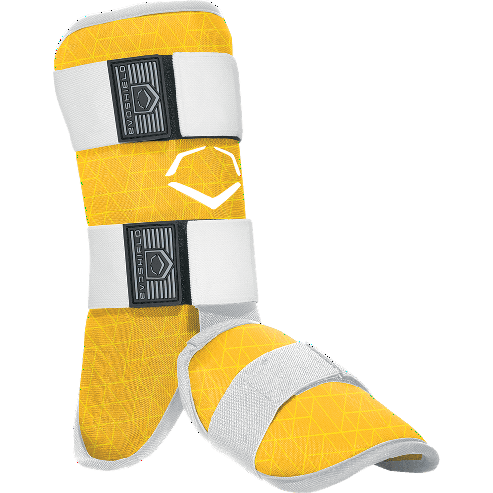EvoShield EvoCharge Batter's Leg Guard, Adult, Yellow