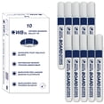 thumbnail image 1 of [Crown] Dry Erase Markers M, Blue, Bullet Tip, 10 Count, 1 of 5