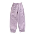 thumbnail image 2 of Riecok Girls Wide Leg Sweatpants Elastic Waist with Pockets Solid Color Casual Trackpants Pink 11 Years, 2 of 8
