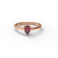 thumbnail image 4 of 1.60 Ct Pear Shape Garnet 925 Sterling Silver Rose Vermeil Solitaire Ring Pendant Earring Set Jewelry, 4 of 5