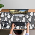thumbnail image 4 of Long Mouse Pads for Desk,Halloween Ghosts Bats and Eyes Desk Mats on Top Of Desks, Desk Mouse Pad Extra Large with 3mm Non-Slip Base and Stitched Edge for Gaming,Office,Work,Home 47.3"x23.6", 4 of 6