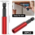 thumbnail image 4 of 10/20Pcs 60mm Magnetic Screwdriver Extension Bit Tips Holder 1/4inch Hex Shank Kit Drill Bit Adapter Sleeve Tools for Nuts, 4 of 5