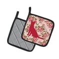 thumbnail image 2 of Caroline's Treasures BB1071-RS-PK-PTHD Cat Shabby Chic Pink Roses Pair of Pot Holders , 7.5HX7.5W, multicolor, 2 of 3