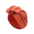 thumbnail image 2 of Women Solid Color Turban Hat, Sweat Absorption Knotted Top Beanie Outdoor Travel Use Head Wrap Hat, 2 of 8