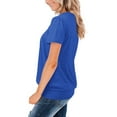 thumbnail image 6 of UAMVSH Womens T Shirts Short Sleeve Pleated Dressy Casual Scoop Neck Fashion Summer Tops Blouses, 6 of 7