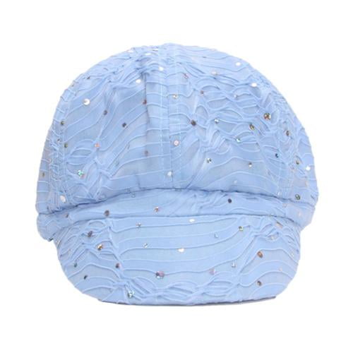 TopHeadwear Glitter Sequin Trim Newsboy Hat