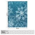 thumbnail image 4 of Shiartex Snowflakes Swirls Snow Throw Blanket for Bed Couch Chair Camping All Seasons, Super Soft Excellent Hand Feel, Gift for Home Office, Pack of 1, Size: Standard 40x50in, 4 of 6