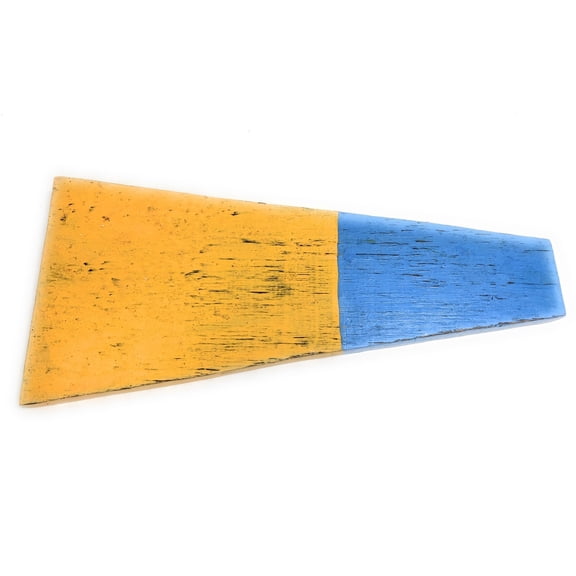 5 Nautical Numerical Flag 12" Wood Plaque - Coastal Decor | #skn160215