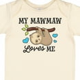 thumbnail image 4 of Inktastic My Mawmaw Loves Me with Sloth and Hearts Boys or Girls Baby Bodysuit, 4 of 5