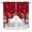 Red, variant on Turquoise Waves Swag Curtain Valances, Simple Ombre Abstract Sea Waves Art Kitchen Valance for Window, Rod Pocket Topper Drapes for Bedroom Bathroom Basement 2 Panels Window Treatment 36"x45"
