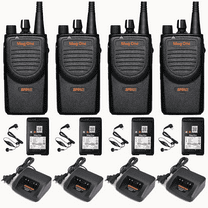 Motorola BPR40 Long Range Communication Mobile Radio UHF 16 Channel 5 Watts DMR Digital Portable 2 Way Radio 4 Pcs
