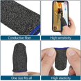thumbnail image 3 of 30 Pieces Finger Sleeves for Gaming Mobile Game Controllers Finger Thumb Sleeves Set, Anti-Sweat Breathable Seamless Touchscreen Finger Covers Silver, 3 of 4