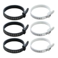thumbnail image 1 of Cinta métrica portátil para medir la circunferencia de los dedos, regla blanda para medir el tamaño de los dedos, regla circular para medir el número de anillos, 1 of 2