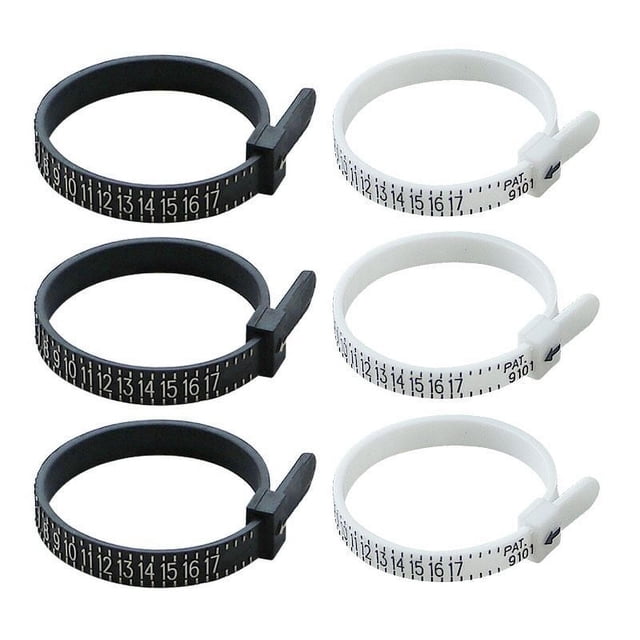 Cinta métrica portátil para medir la circunferencia de los dedos, regla blanda para medir el tamaño de los dedos, regla circular para medir el número de anillos