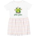 thumbnail image 3 of Inktastic Little Sister Frog Girls Toddler Dress, 3 of 5