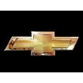 thumbnail image 2 of Chevrolet Bowtie Stainless Steel Wall Hanging Sign Chrome/Gold: 22" x 8", 2 of 3