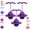 Purple*3, variant on Balance Jumping Ball, Indoor & Outdoor Anti-Slip Balance Board Toy with Handle & Pump, Improve Coordination, Motor Skills and Fitness Training