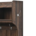 thumbnail image 5 of EUROCO 70.8" Entryway Hall Tree with Storage Bench and Coat Rack, 6 Hooks, 3 Shelves for Hallway Living Room Bedroom Home,Tiger, 5 of 6
