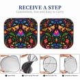 thumbnail image 6 of Haiem Mexican Flower Traditional1 Car Windshield Sun Shade (2 Pieces) Foldable Windshield Sun Shade Car Accessories for Truck SUV Pickup-Small, 6 of 7
