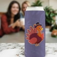 thumbnail image 5 of Fall Party Supplies Thanksgiving Turkey Pilgrim 12-Pack Ultra Slim Can Thermocoolers, 5 of 8