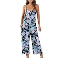thumbnail image 1 of Fankiway Combinaison Ample à Bretelles Imprimée pour Femmes, Pantalon Grand Taille Haute, 1 of 5