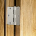 thumbnail image 5 of Design House 202457 6-Hole 1/4-Inch Radius Door Hinge, 3.5", Satin Nickel, 5 of 9