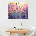 thumbnail image 2 of COMIO Growing and Blooming Lavender Floral Canvas Art print, 2 of 4