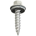 Sheet Metal Selfpiercing Screws, Hex Head, White Ceramic Coat, 10 X 1