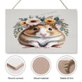 thumbnail image 3 of Hamster Retro Vintage Wood Garden Signs Decorative Home Signs Wall Decor Rustic Farmhouse Hanging Wooden Sign Lovely Home Accessory Sign 10"x16", 3 of 8