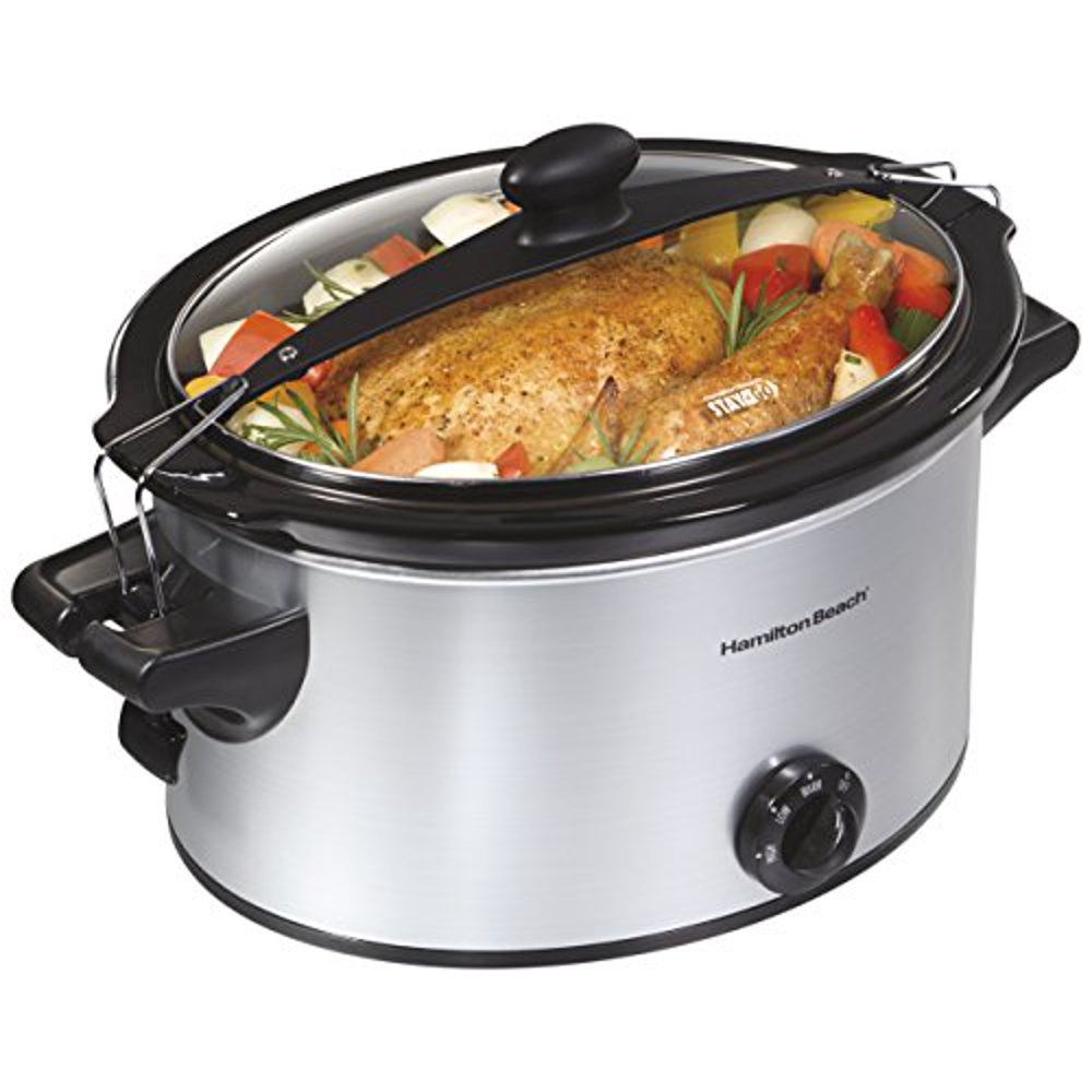 Hamilton Beach 33269 Stay or Go Slow Cooker 5Quart Silver Walmart