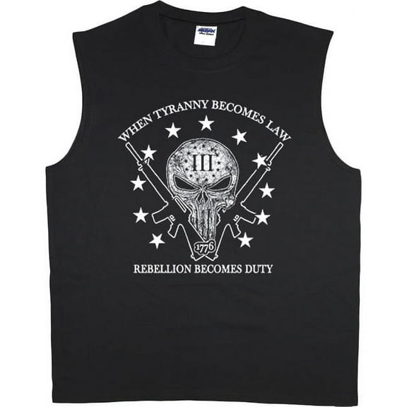 Freedom Skull Sleeveless T-shirt Muscle Tee