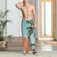 thumbnail image 6 of Lsque Vintage Surf Van Beach Print Men's Pajama Pants, Lounge Pant - Comfortable Home Wear,Elastic Waistband, Stylish Design-XX-Large, 6 of 9