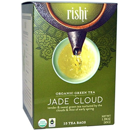 Rishi Organic Green Tea Jade Cloud 15 BAG (Pack of