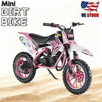 49cc Dirt Bike for Adults & Kids,Kids Dirt Bike Mini Dirt Bikes,2-Stroke Gas Power Motocross Off-Road, Mini Pit Bike with Front Rear Disc Brakes, High-Speed Racing Motorcycle for Kid 30KM/H