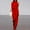 Red, variant on SBYOJLPB Womens Pants Fashion Women Ol Elegant Plain Wide Leg One Shoulder Long Playsuit Jumpsuit