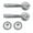 Silver, variant on Elegant Sturdy Stainless Steel Door Knobs Featuring Lock and Key Suitable for Bedroom and Bathroom Door Decoration